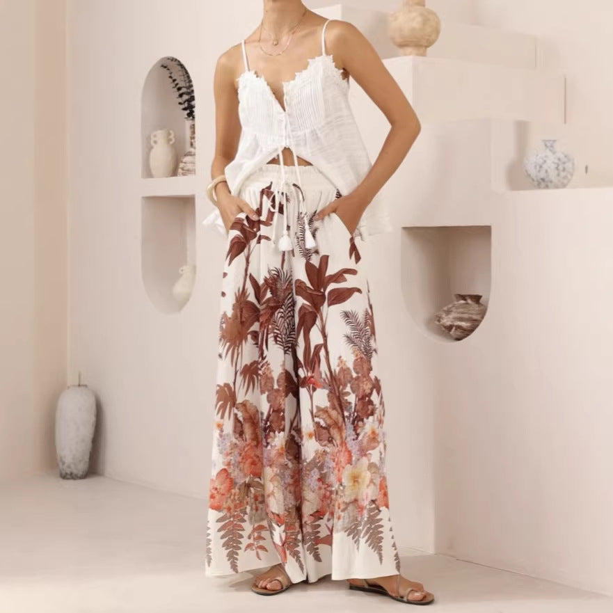 Summer Casual Loose Wide Leg Pants