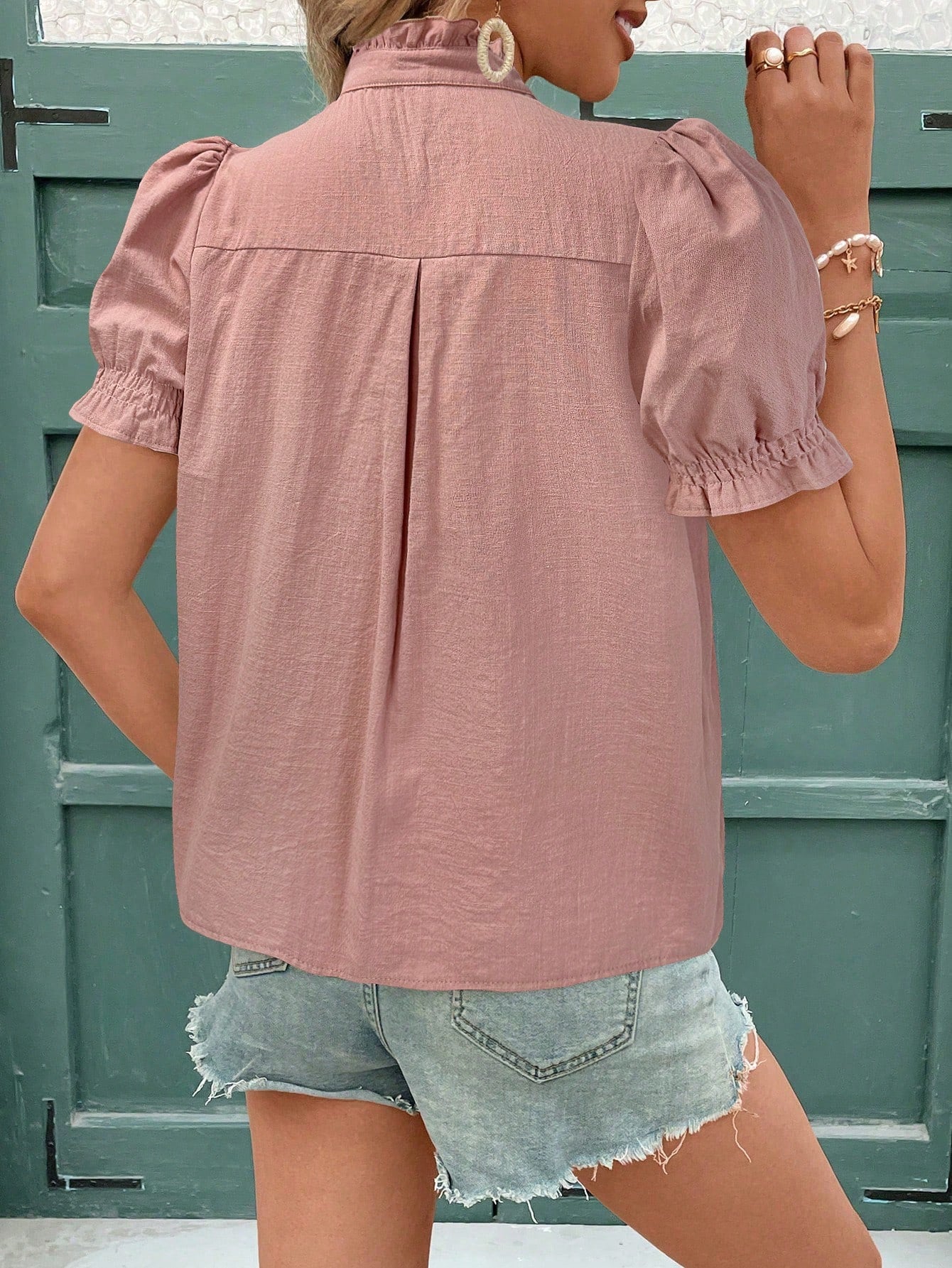 Summer Cotton Embroidered Cardigan T shirt