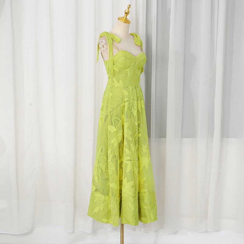 Artistic Retro Socialite Summer Dress