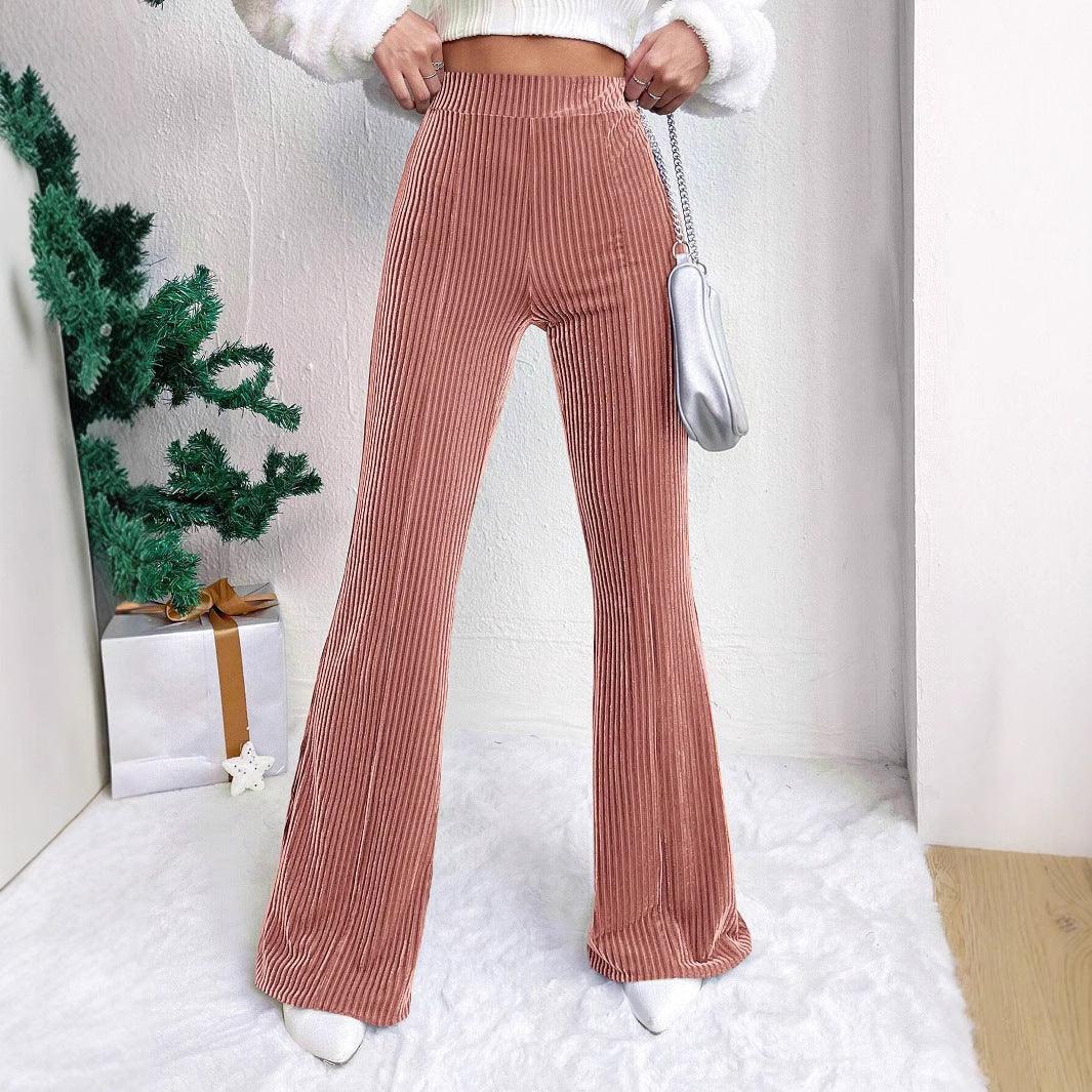 Solid Color Casual Wide Leg Long Sports Pants - Venus Trendy Fashion Online