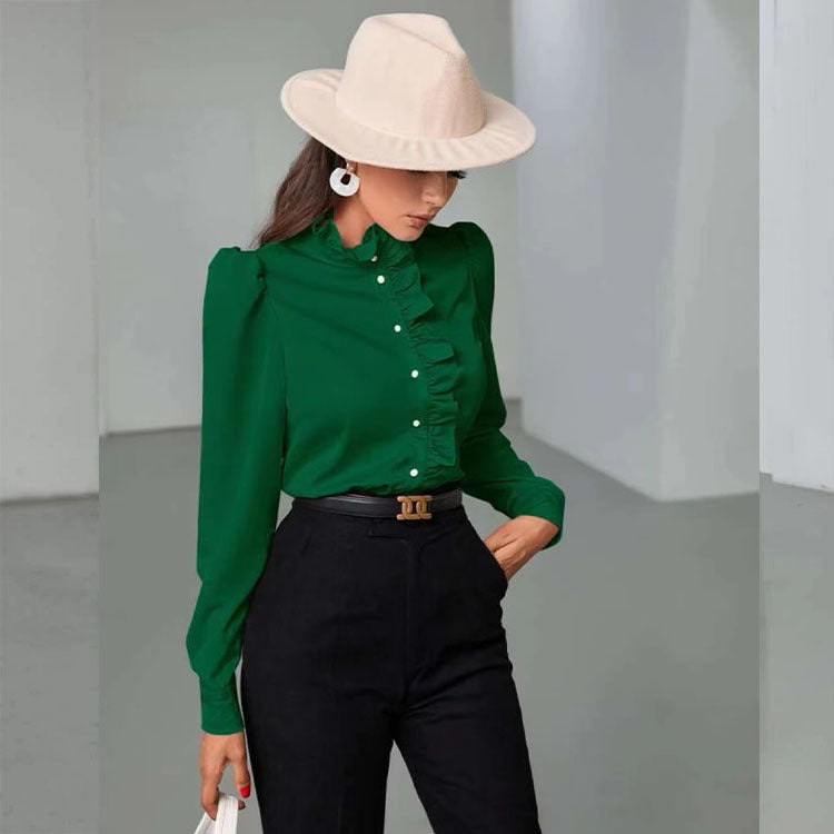 Women High Grade Acetate Fabric Shirt