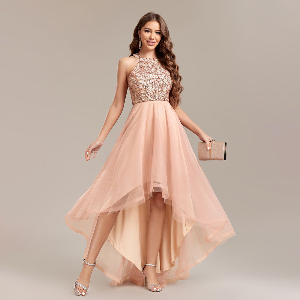 Irregular Asymmetric Hem Pettiskirt Ball Gown Dress - Venus Trendy Fashion Online