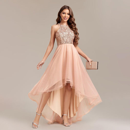 Irregular Asymmetric Hem Pettiskirt Ball Gown Dress - Venus Trendy Fashion Online