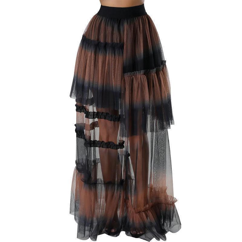 High Waist Drooping Women Clothing Tulle Skirt - Venus Trendy Fashion Online