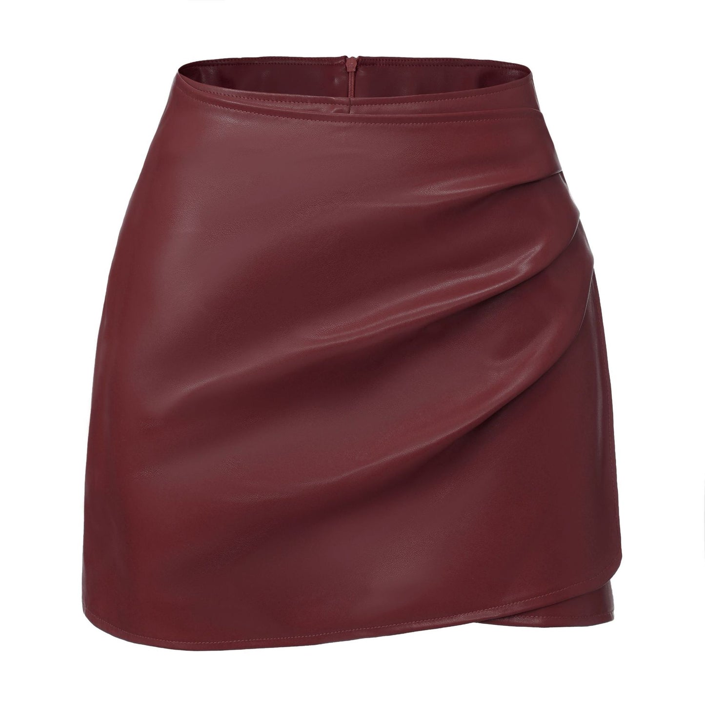 Women Faux Leather Pantskirt