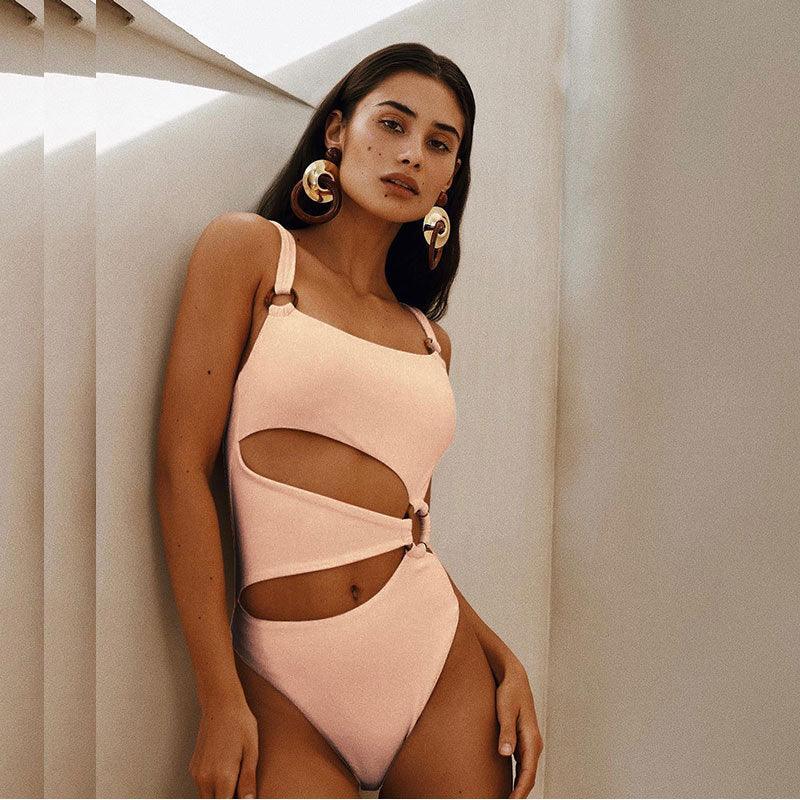 One Piece Hollow Out Cutout Thin Swimsuit - Venus Trendy Fashion Online