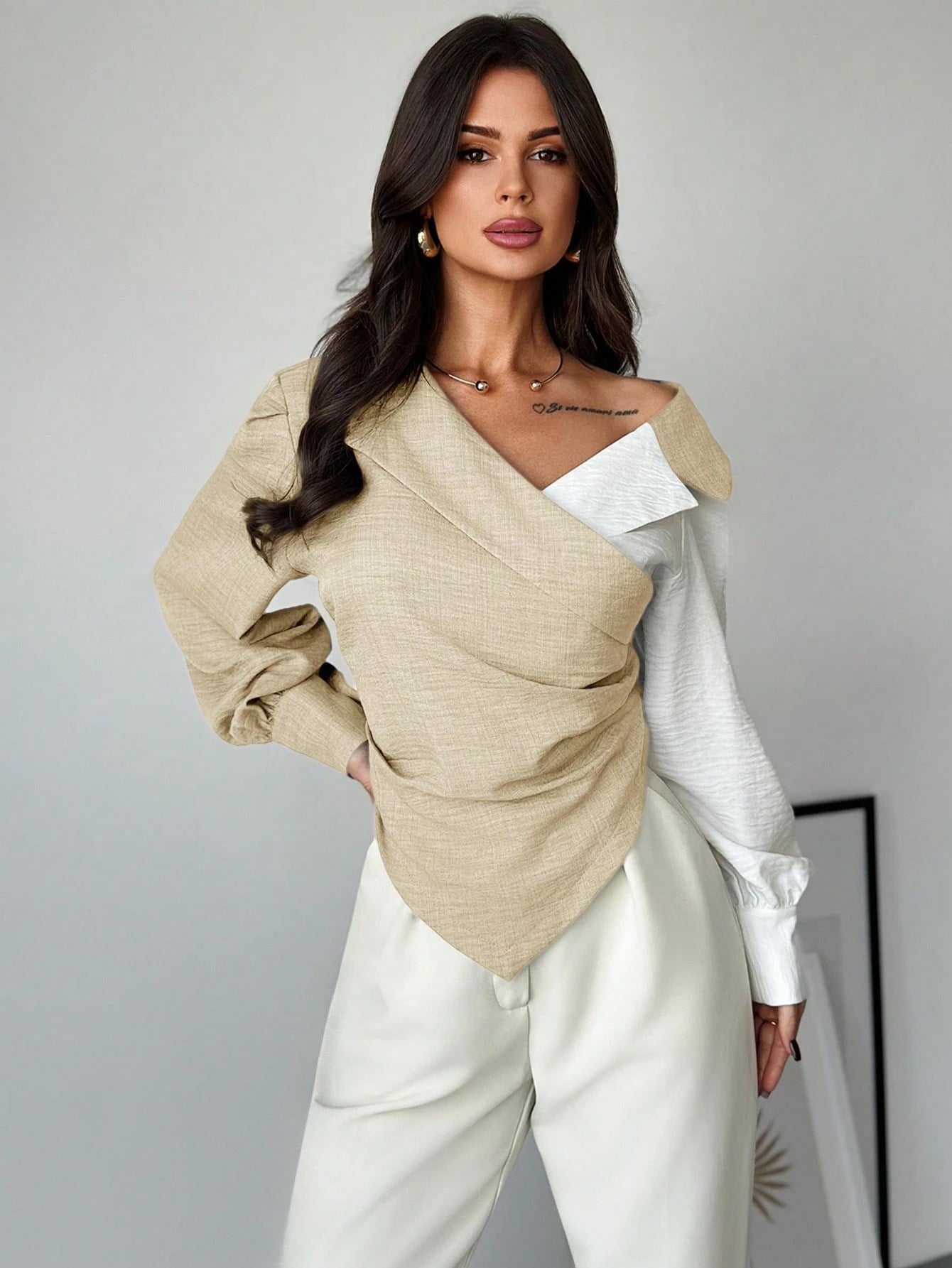 Women Long Sleeved Office Cardigan Top