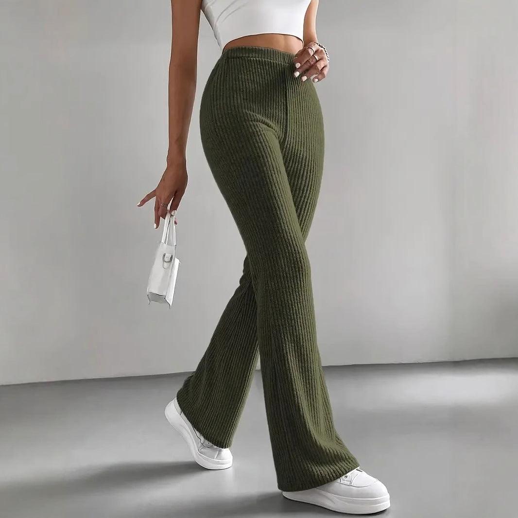 Women Autumn Solid Color Casual Pants - Venus Trendy Fashion Online