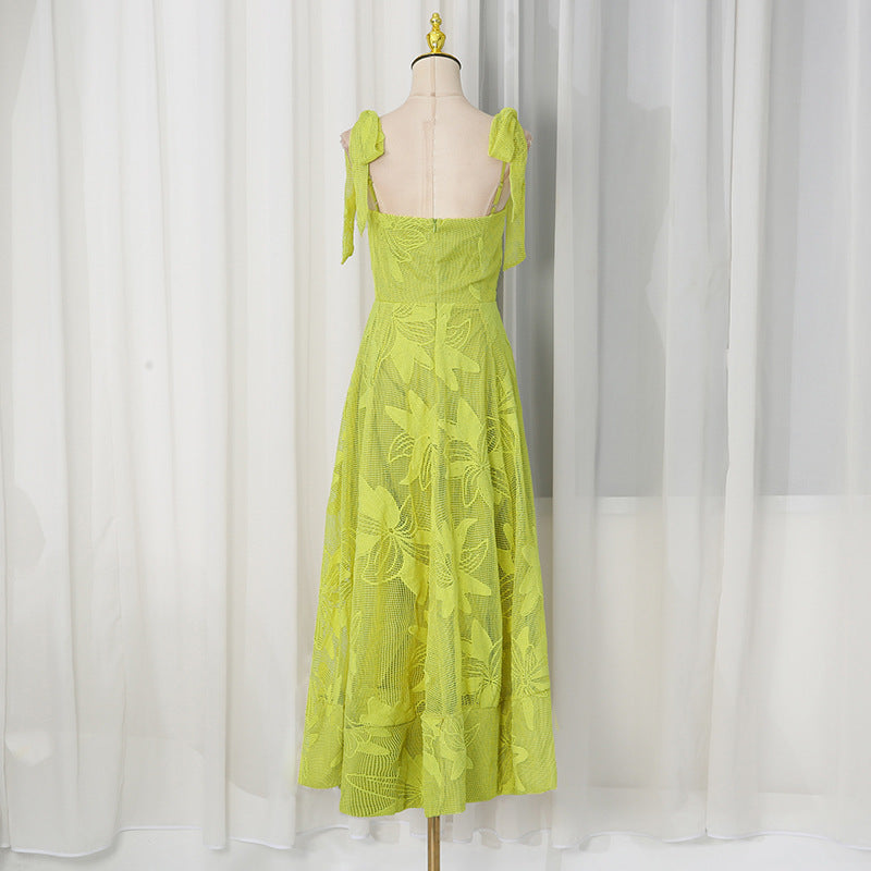 Artistic Retro Socialite Summer Dress