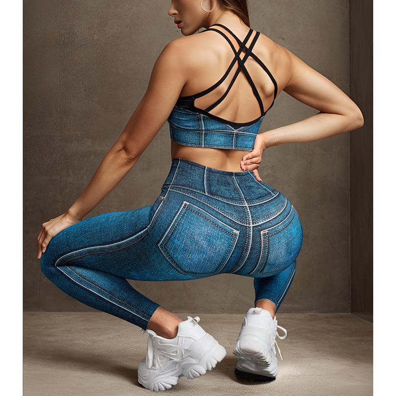 Running Fitness Sports High Waist Yoga Set - Venus Trendy Fashion Online