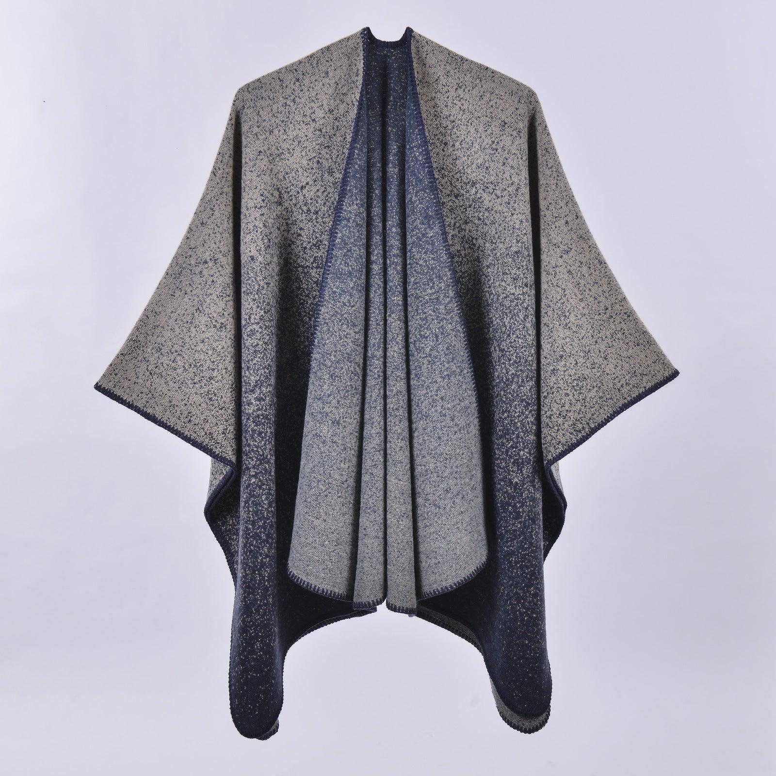 Autumn Winter Scarf Lattice Thickened Cape - Venus Trendy Fashion Online