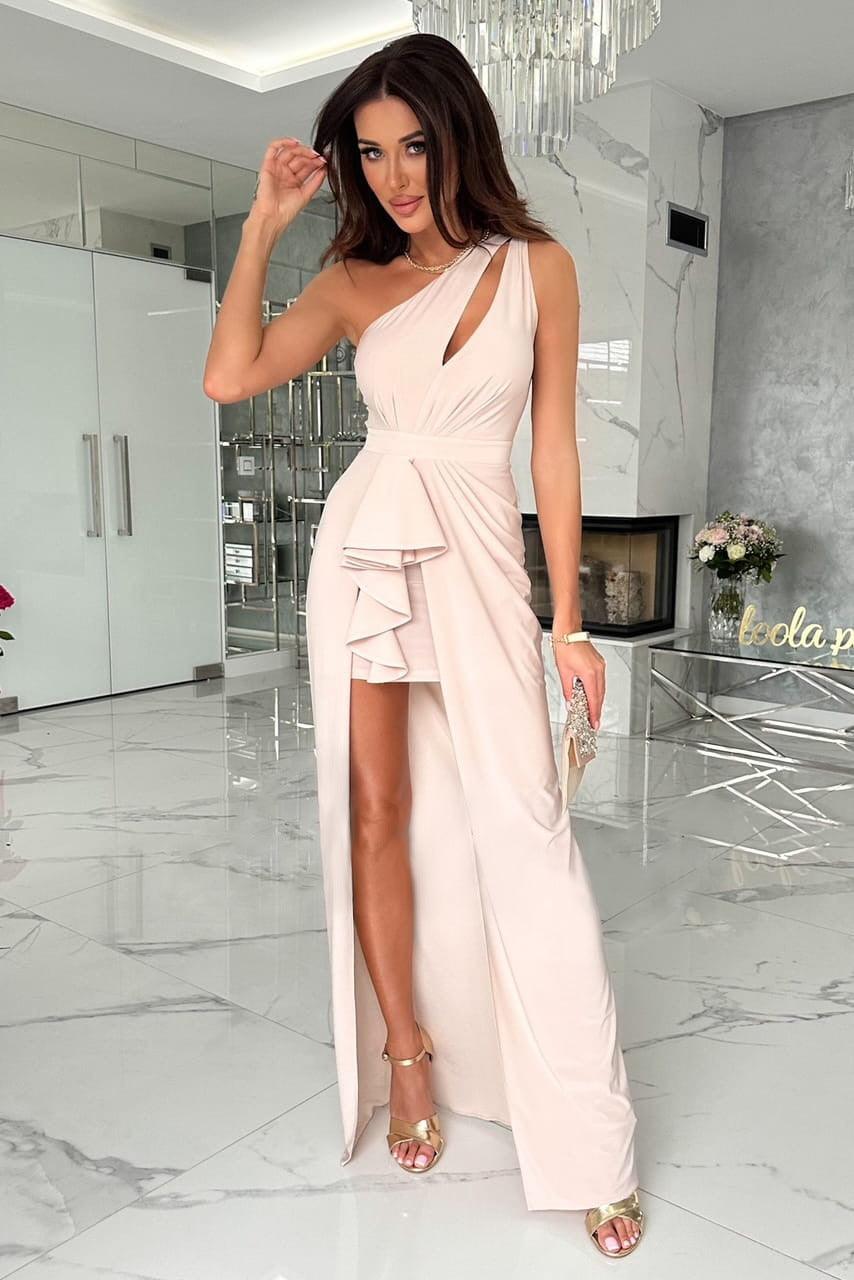 Spring Summer Sexy Sloping Shoulder Dress - Venus Trendy Fashion Online