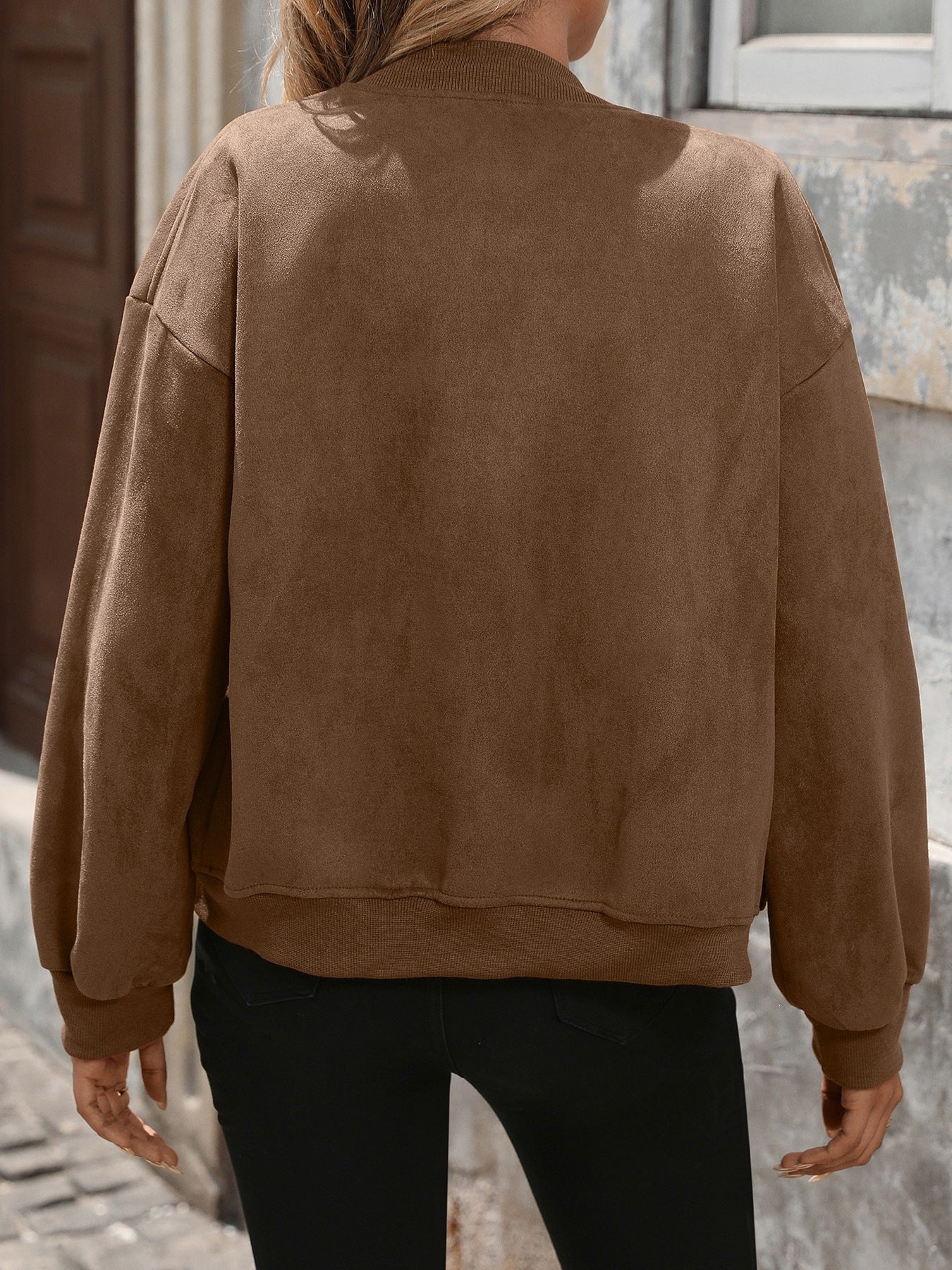 Autumn Women British Velvet Retro Casual Jacket