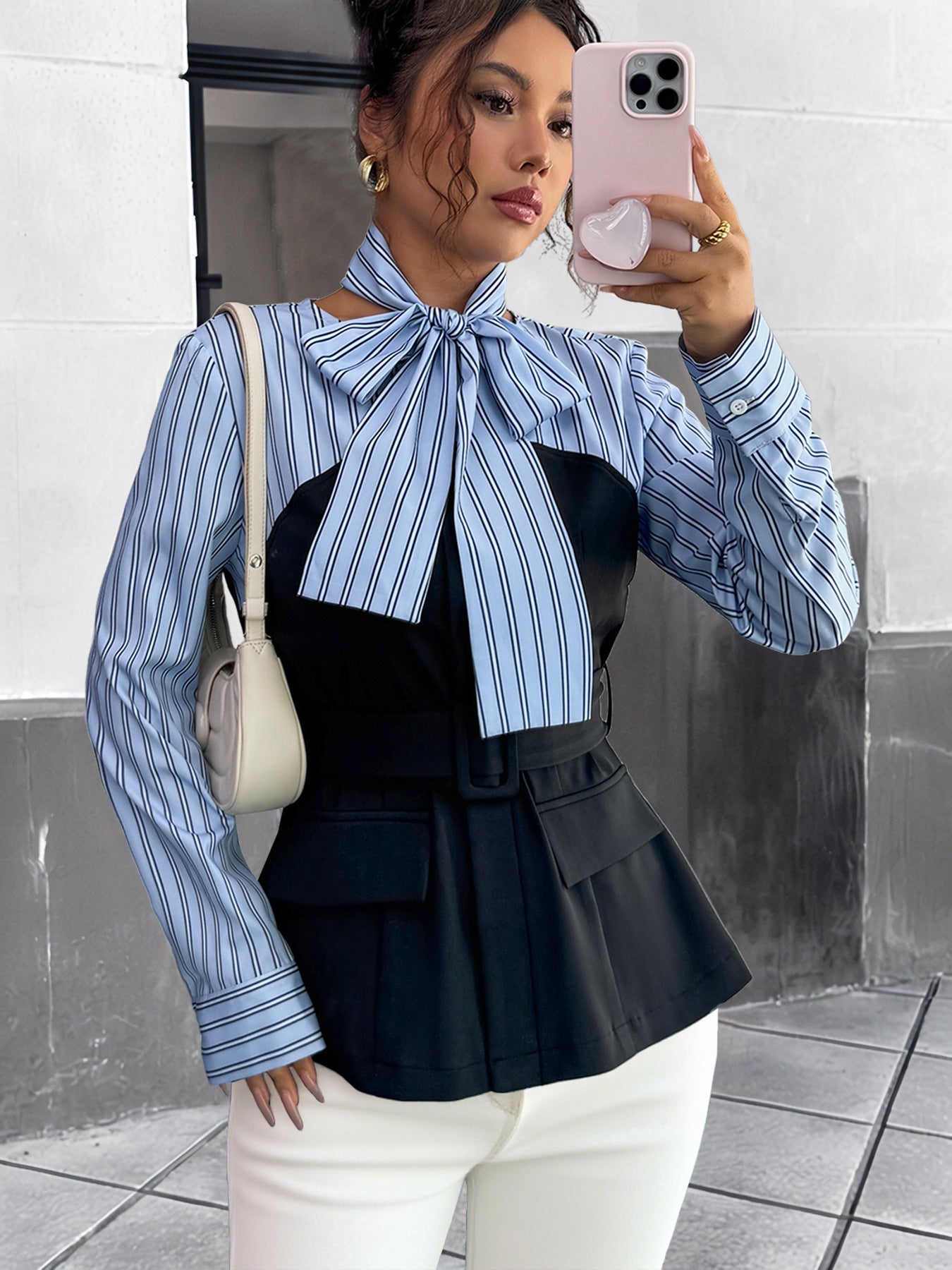 Elegant Graceful Office False Two Piece Sets