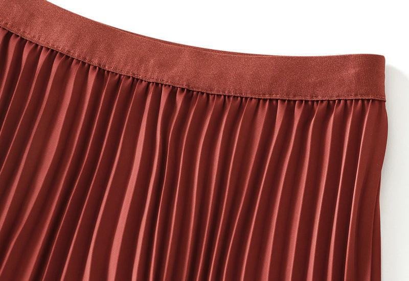 High Waist Pleated Skirt - Venus Trendy Fashion Online