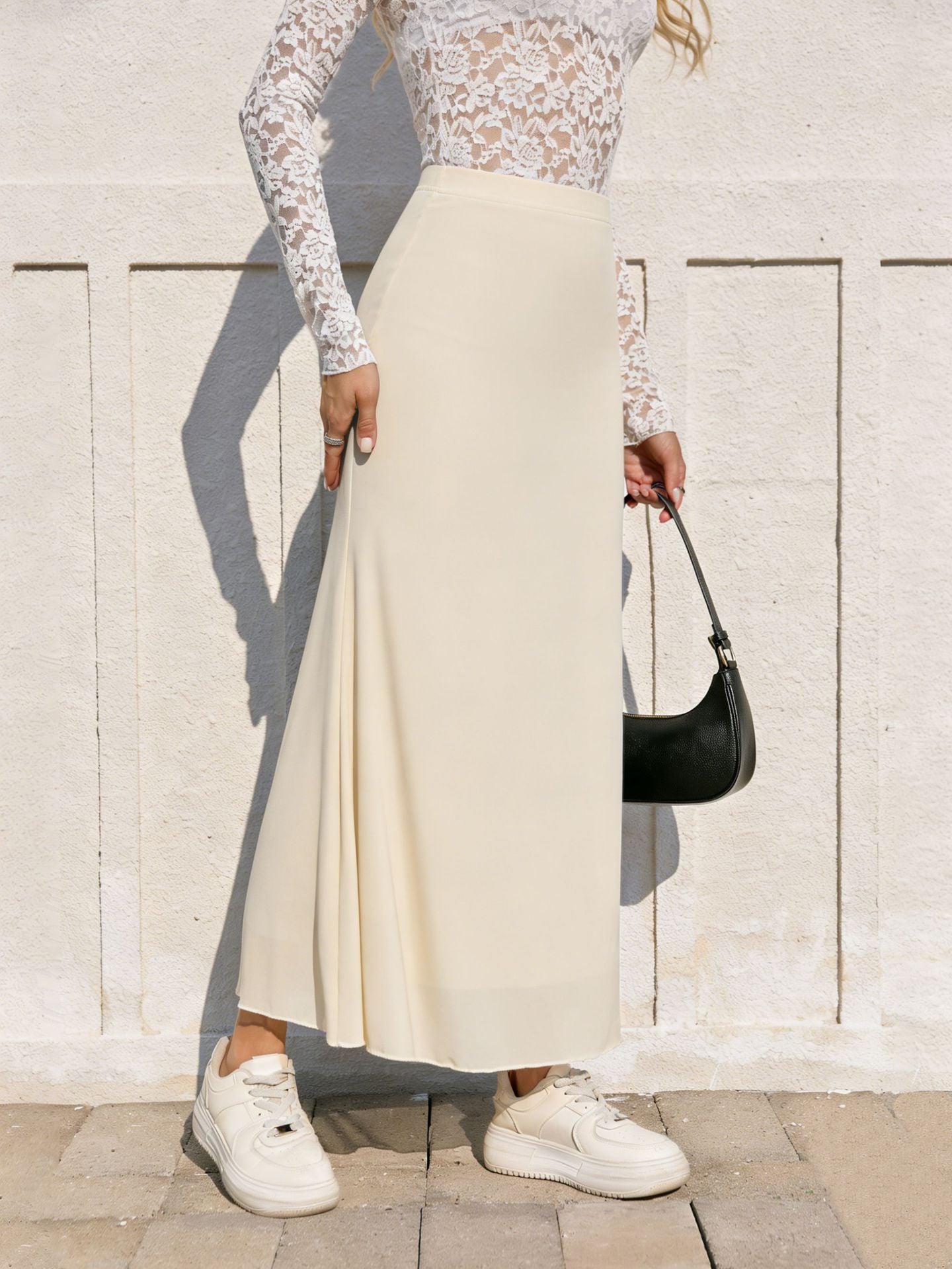Women High Waist Elastic Slim Hip Skirt