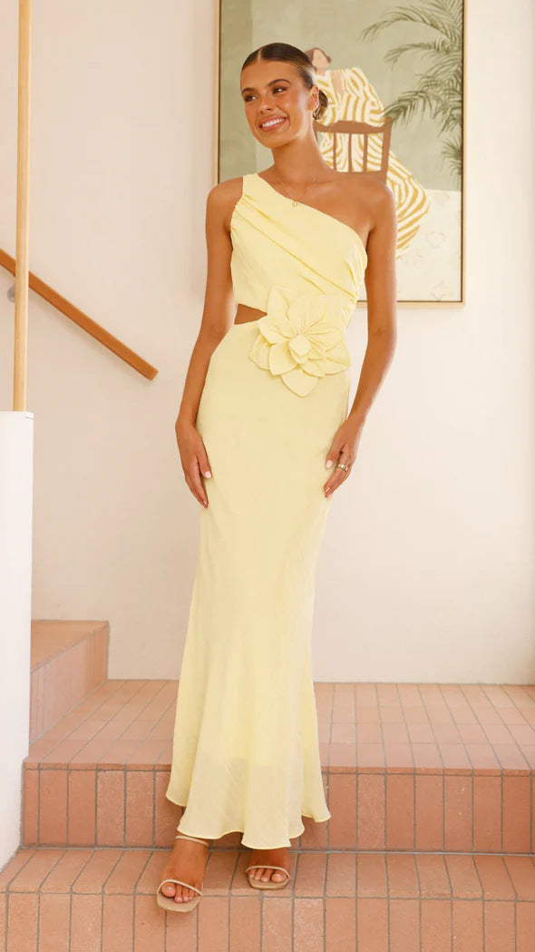 Women Solid Color Tube Top Dress