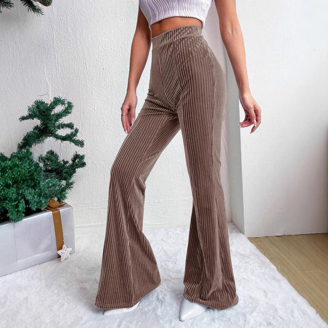 Solid Color Casual Wide Leg Long Sports Pants - Venus Trendy Fashion Online