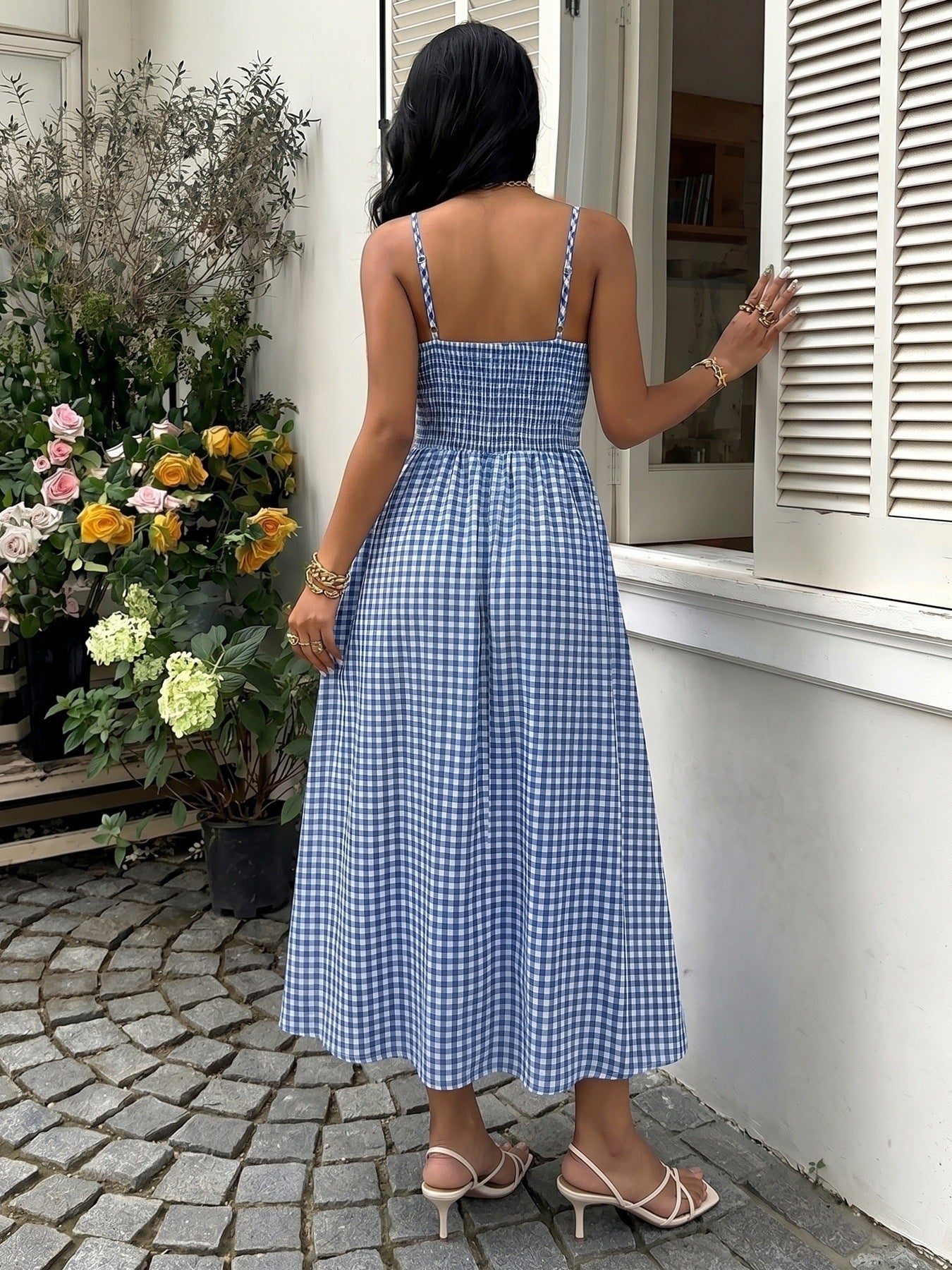 Summer Fresh Pastoral A line Big Hem Dress