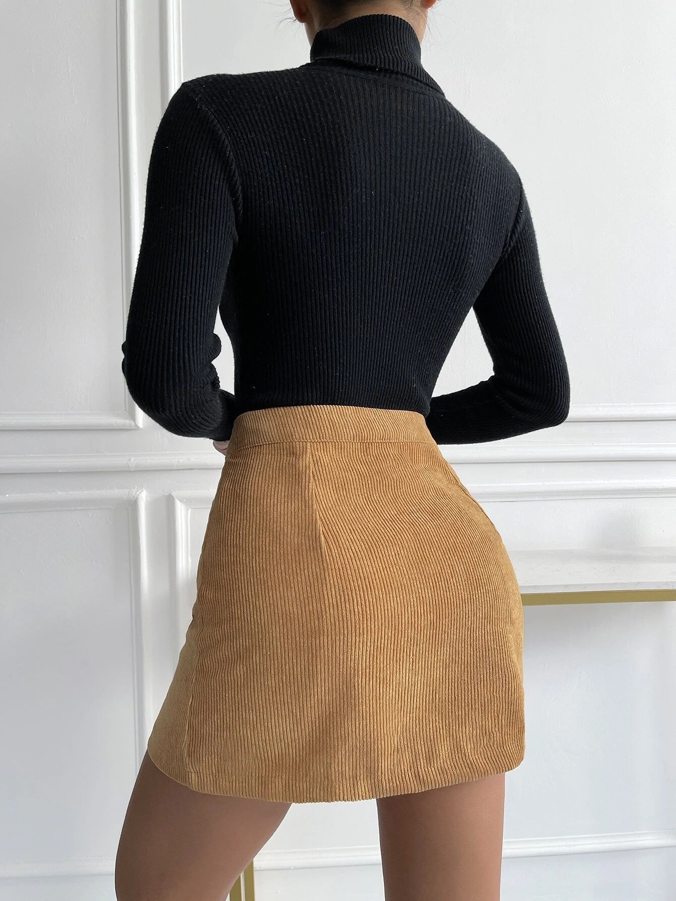Autumn Winter Corduroy Hip Skirt