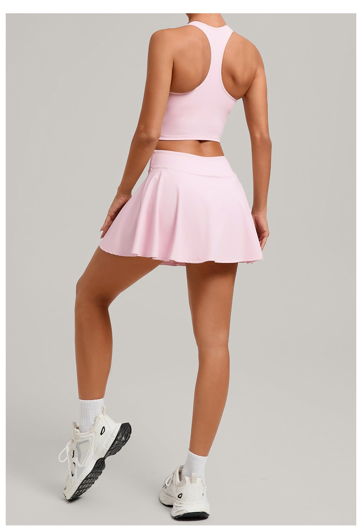 Tennis Sports Vest Short Skirt Two Piece
