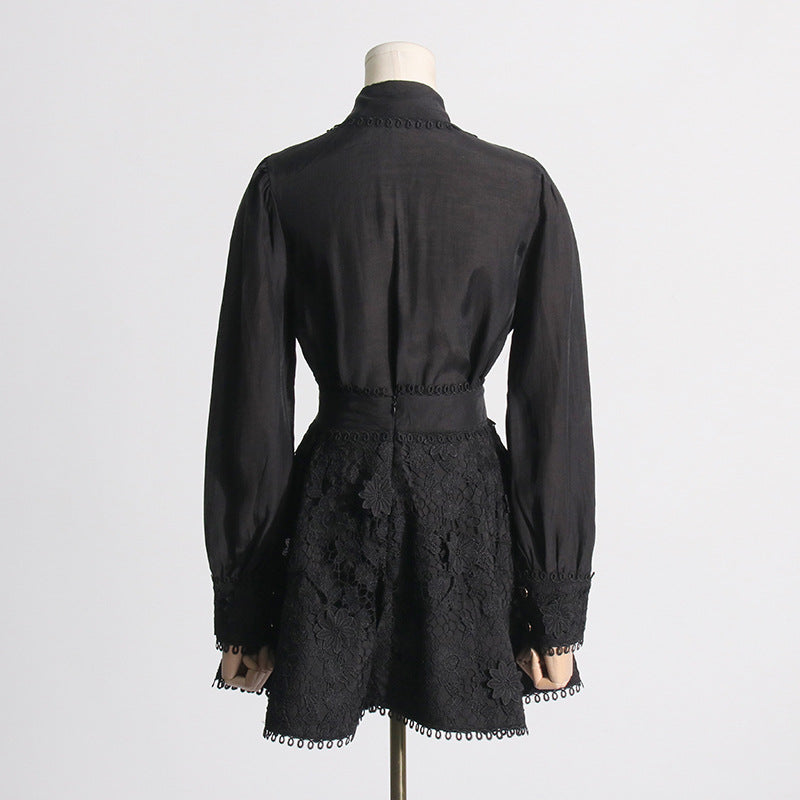 Korean Elegant Spring Single Breasted Skirt Set