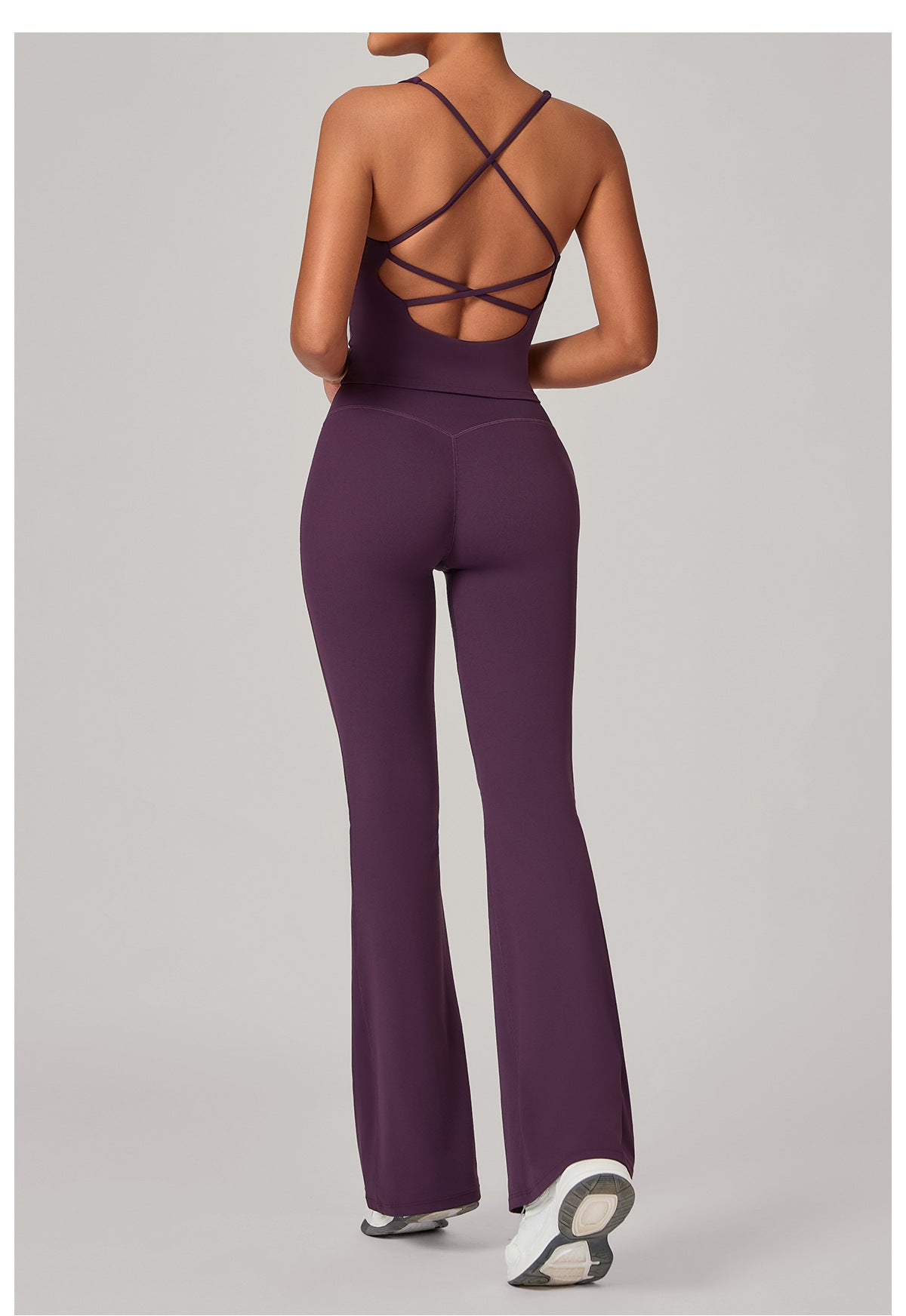 Autumn Sand Invisible Pleated Yoga Outfit Set