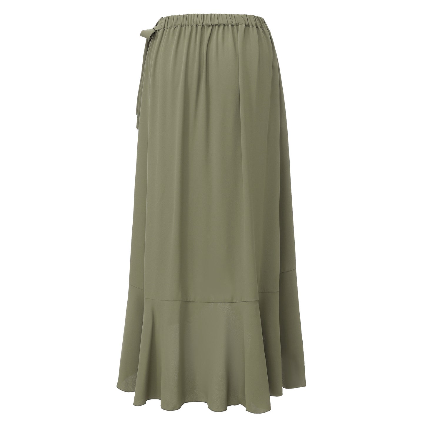 Lace up One Piece Wrap Skirt