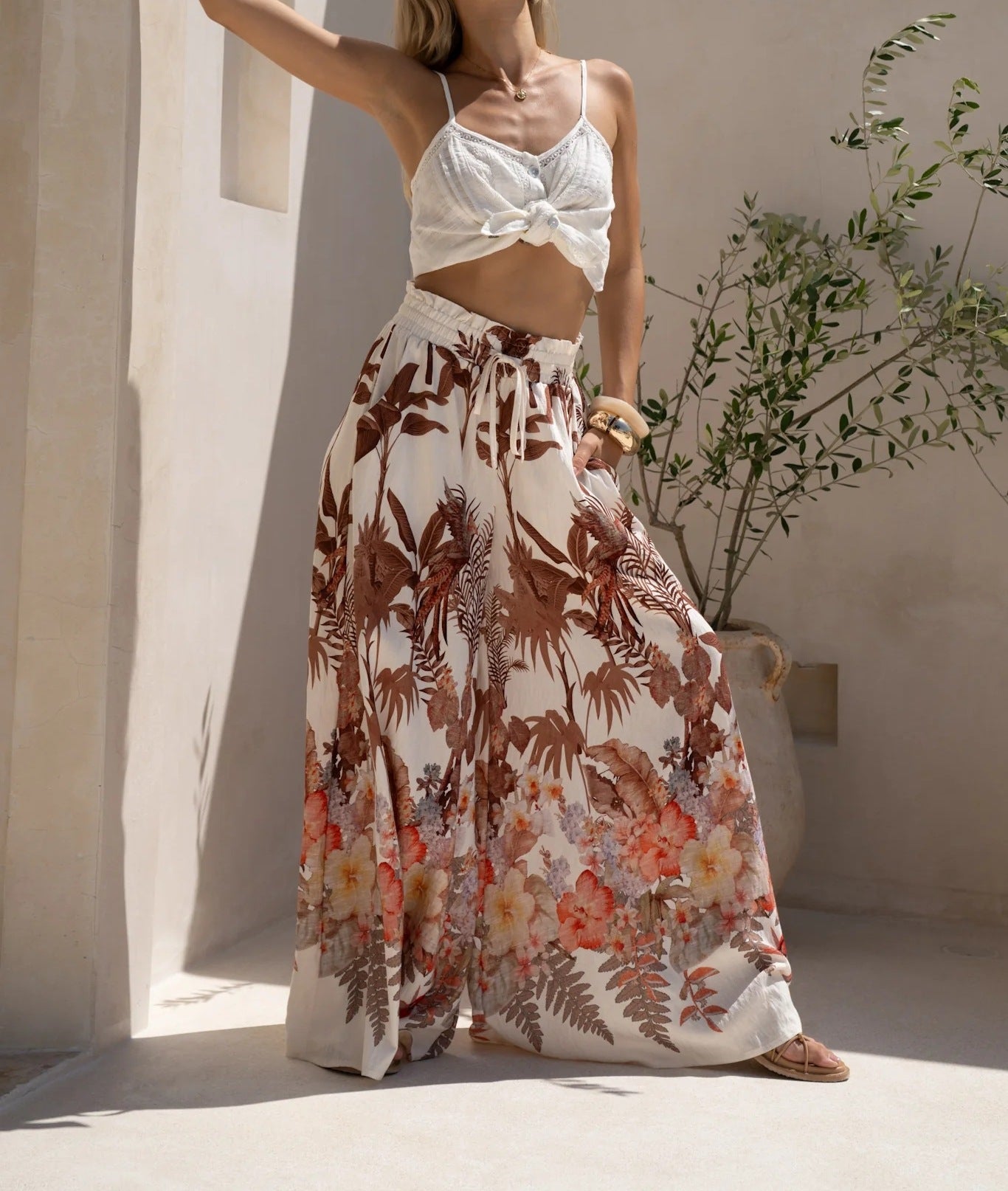 Summer Casual Loose Wide Leg Pants
