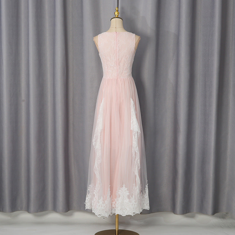 Summer Lace Waist High Grade Slim Dress