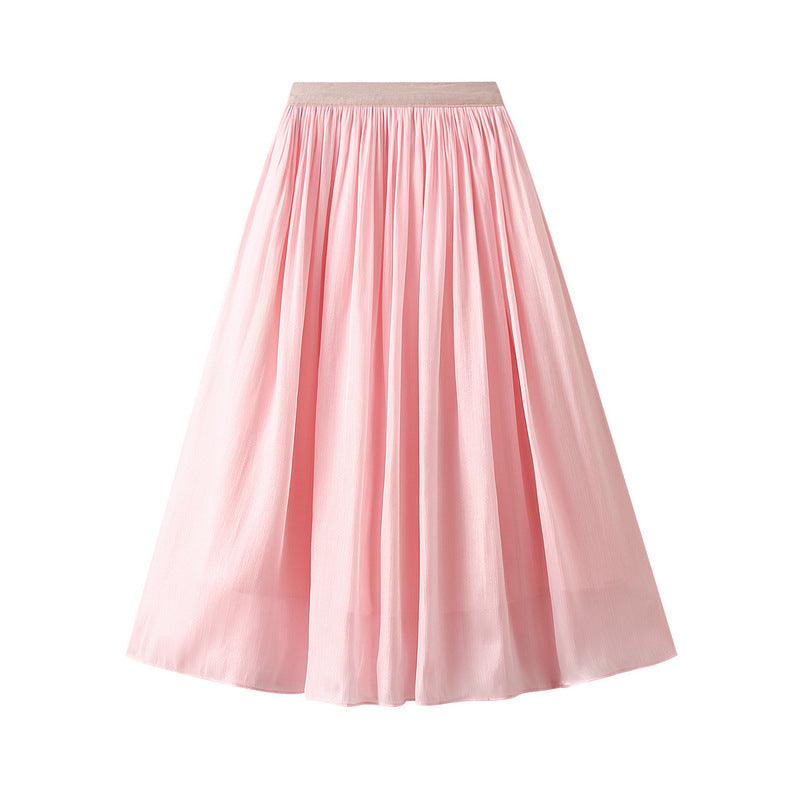 Women Mid Length A line Skirt Elegant Skirt - Venus Trendy Fashion Online