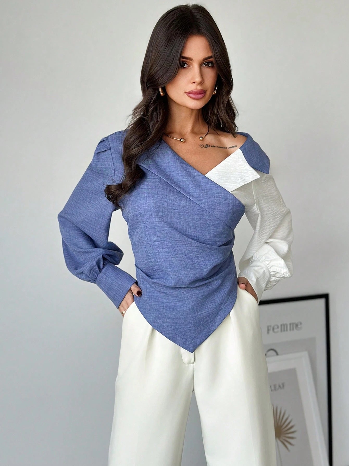 Women Long Sleeved Office Cardigan Top