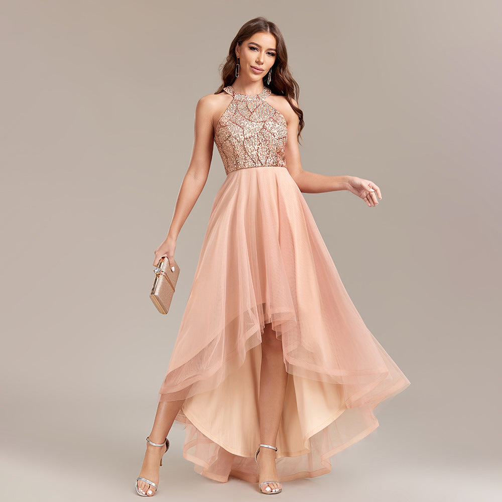 Irregular Asymmetric Hem Pettiskirt Ball Gown Dress - Venus Trendy Fashion Online