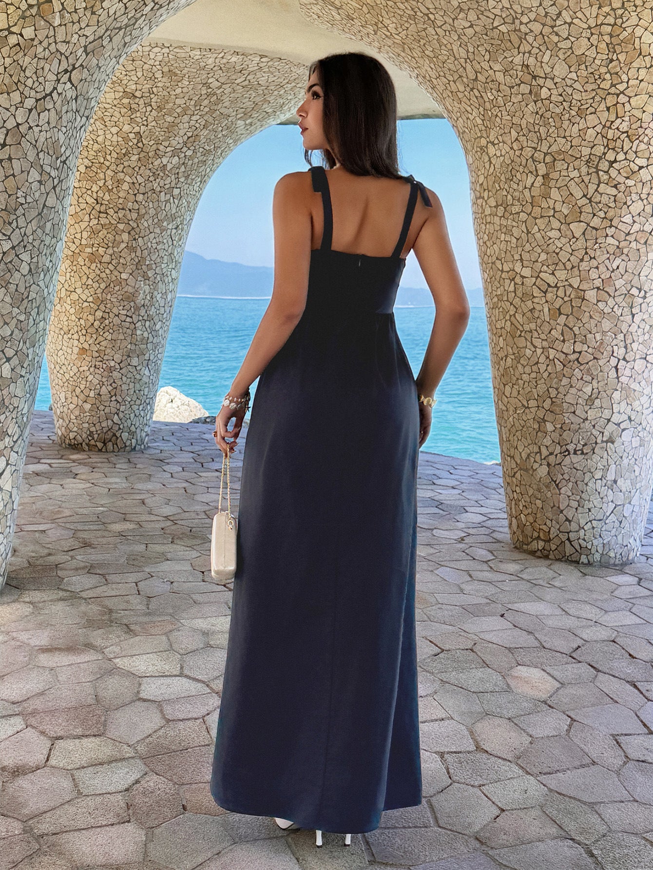 Casual Holiday Bow A line Dress