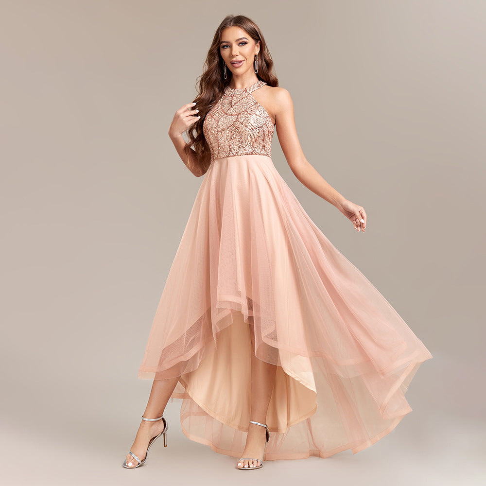 Irregular Asymmetric Hem Pettiskirt Ball Gown Dress - Venus Trendy Fashion Online