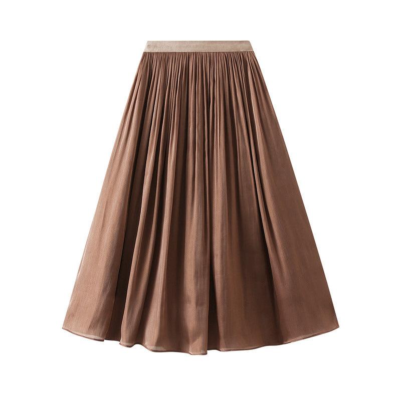 Women Mid Length A line Skirt Elegant Skirt - Venus Trendy Fashion Online