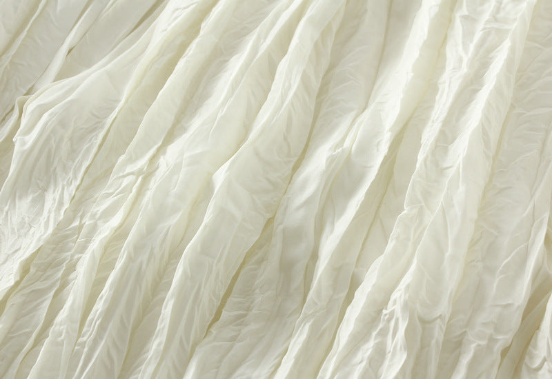 Luxury Streamer Pleated A Line Skirt