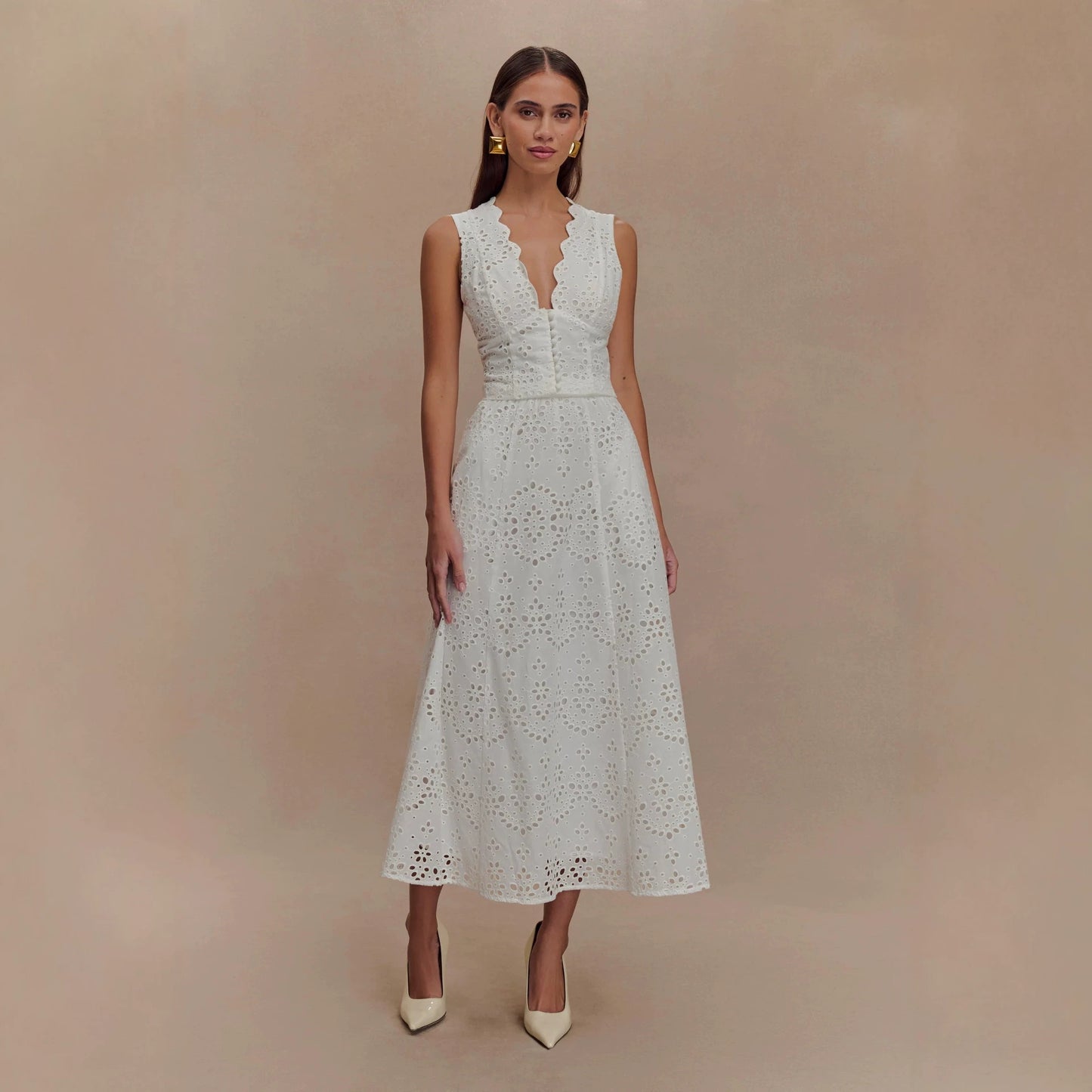 Summer Vest Lace Casual Vacation Skirt Two Piece Set