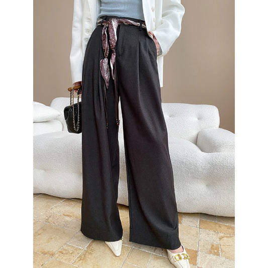 Half Elastic High Waist Slimming Pants