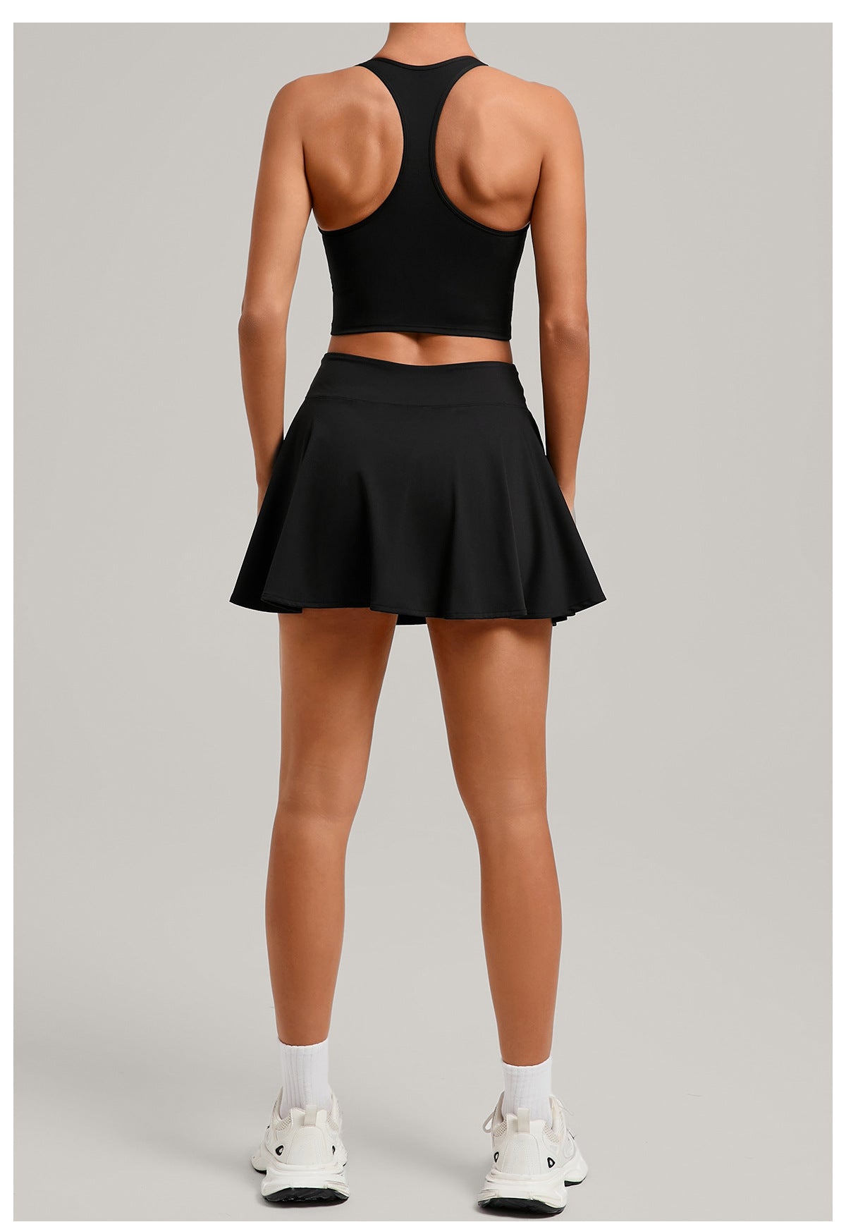 Tennis Sports Vest Short Skirt Two Piece
