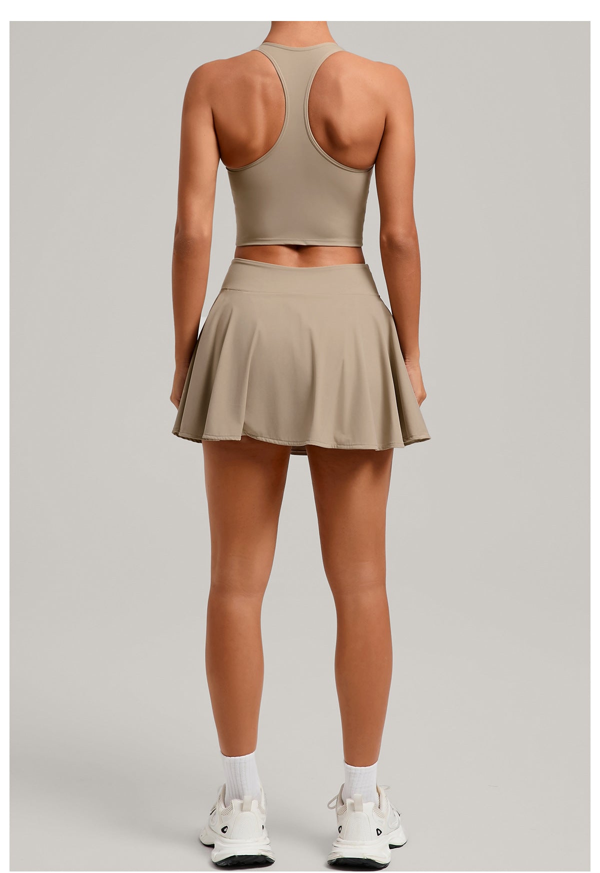 Tennis Sports Vest Short Skirt Two Piece
