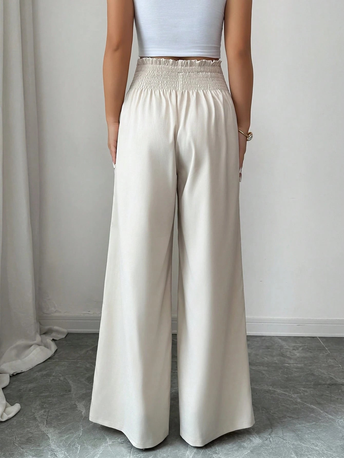 High End Design White Pants