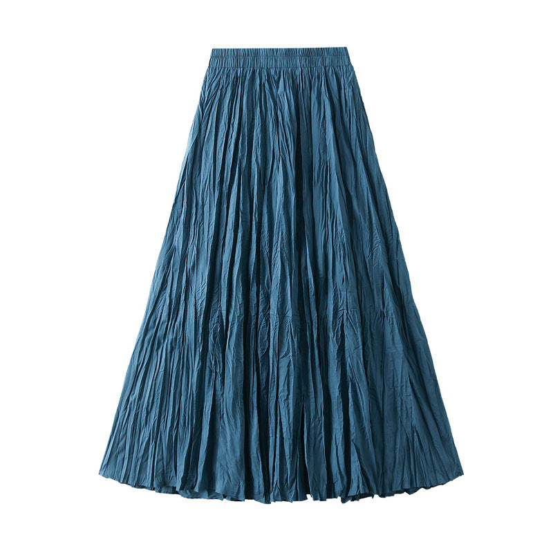 Luxury Streamer Pleated A Line Skirt