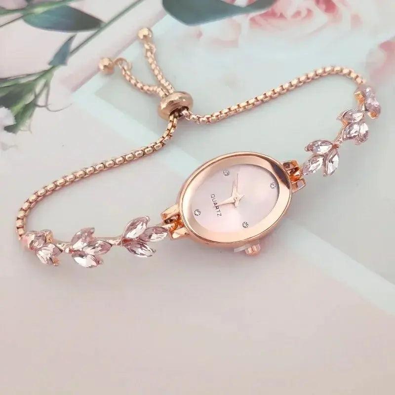 Oval Fashion Quartz Wristwatch Bracelet Watches - Venus Trendy Fashion Online