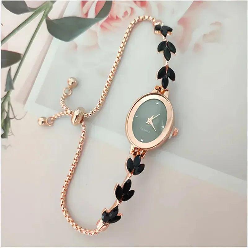 Oval Fashion Quartz Wristwatch Bracelet Watches - Venus Trendy Fashion Online