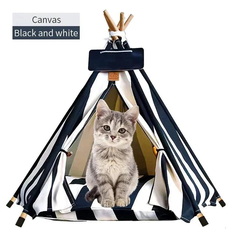 Pet's Tent House with Cushion and Blackboard - Venus Trendy Fashion Online