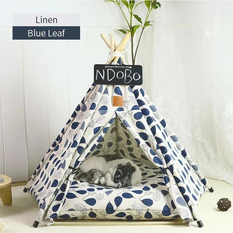 Pet's Tent House with Cushion and Blackboard - Venus Trendy Fashion Online