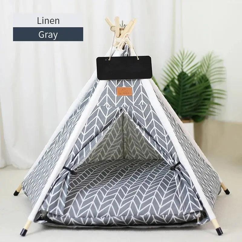 Pet's Tent House with Cushion and Blackboard - Venus Trendy Fashion Online