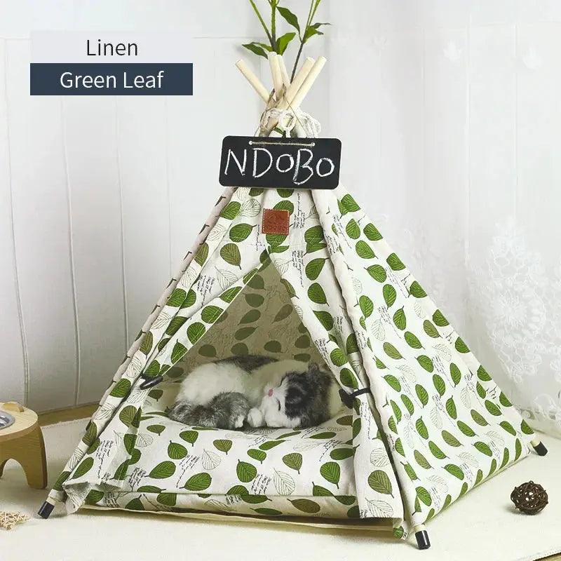 Pet's Tent House with Cushion and Blackboard - Venus Trendy Fashion Online