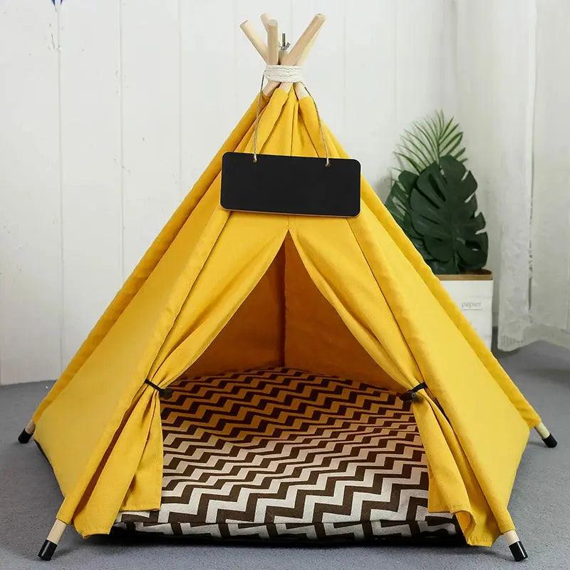 Pet's Tent House with Cushion and Blackboard - Venus Trendy Fashion Online